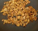 A picture of step 1 of Mushroom in spinach.