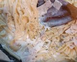 Φωτογραφία βήματος 3 της συνταγής Spaghetti με κρέμα σόγιας, 4 υλικά (ελληνική καρμπονάρα)