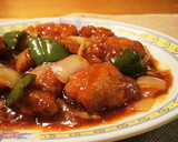 A picture of step 5 of Easy Sweet & Sour Pork with Mentsuyu.