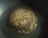 A picture of step 5 of "Family Restaurant" Style Hamburger Steaks with Enoki Mushroom Ankake Sauce.