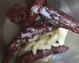 A picture of step 1 of Red chili garlic spicy chattny sweet corn pakory.