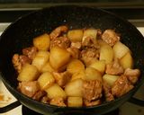 A picture of step 7 of Braised Diced Pork and Daikon Radish with Chinese 5-Spice.