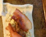 A picture of step 3 of Bancon,Egg,Sausage and cheese Hot Pocket.
