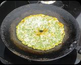 A picture of step 9 of Sabbasige Soppina Akki Rotti l Rice Roti with Dill Leaves.