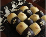 A picture of step 9 of Extravagant Checkerboard Bread Rolls.