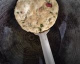 A picture of step 2 of Urad dal puri.