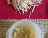 A picture of step 1 of Crunchy Crispy Potato Kinpira.