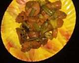বিন্স গাজরের সব্জী (beans gajorer sabji recipe in Bengali) রেসিপির ধাপ 3 ছবি