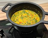 Foto del paso 7 de la receta: Lentejas peladas con espinacas y chorizo criollo