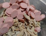 Foto langkah ke 1 dari resep Tumis sausis (sayur, usus, sosis).