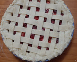 Foto del paso 15 de la receta: Tarta de frambuesas, fresas y manzana estilo americano
