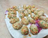 A picture of step 3 of Vegetable Manchurian Dry.