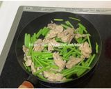 五香梅花豬肉片炒空心菜的食譜步驟1照片