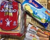 Gambar langkah 1 resipi Roti Bakar Sosej Cheese.