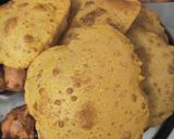 A picture of step 5 of Potato barley puri.