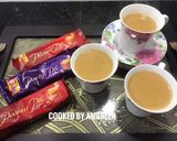 A picture of step 4 of Caramel Masala Tea ☕️.