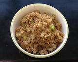 A picture of step 3 of Japanese Leek & Ground Pork Soboro.