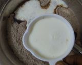 A picture of step 3 of Easy Eggless whole wheat chocolate cake.