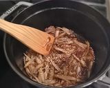 A picture of step 9 of Burdock Root Kimpira Using a Staub Casserole.