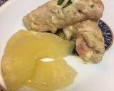Foto del paso 8 de la receta: Filetes de lomo rellenos de jamón y queso con salsa ‘pimienta’