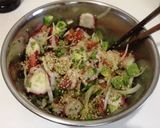 A picture of step 5 of Hawaiian Octopus Poke.