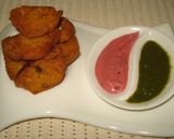 A picture of step 6 of Kukuri dal tukri #5ing (farsan served with tea).