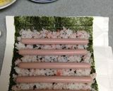 A picture of step 4 of Lucky Ehoumaki Sushi Rolls with Flower Petals.