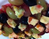 A picture of step 4 of Pomegranate And Grape Jello Salad With Smoked Salmon.