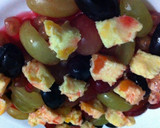 A picture of step 4 of Pomegranate And Grape Jello Salad With Smoked Salmon.