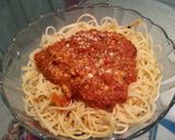 A picture of step 12 of Simple Pasta with Red Sauce.