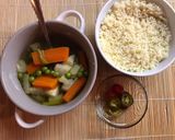 Tárkonyos zöldborsóleves kuszkusszal (vegán) recept fázis 5 fotója
