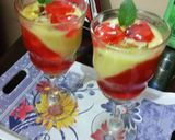 A picture of step 1 of Mango custard Jello.