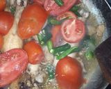 A picture of step 4 of Chicken Shinwari Karahi with cream.