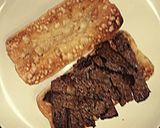 A picture of step 7 of Tex's Surf & Turf Sarnie 🐠🐮🍞.