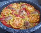 Foto del paso 4 de la receta: Arroz al horno con consomé de sobras de pavo asado