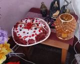A picture of step 9 of #cook pad India#Velvet Sponge Beetroot Ragi Red cake#.