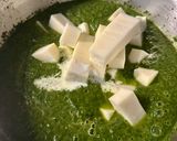 A picture of step 8 of Palak Paneer (Indian Spinach and Cheese Stew).