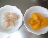 A picture of step 2 of Chilled Pasta with Oranges, Scallops, and Mint.