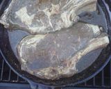 A picture of step 2 of Brad's grilled rib eye steak.