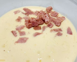 Foto del paso 6 de la receta: Quiche de mozzarella y gouda con dados de sajonia