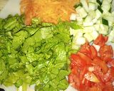 A picture of step 2 of Lettuce chicken salad.