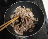 A picture of step 3 of 'Chinjao Rosu' with Pork.