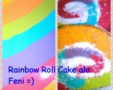 Foto langkah ke 7 dari resep Rainbow roll cake ala Feni.