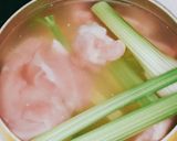 A picture of step 1 of Chicken and vegetable soup.