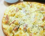 A picture of step 7 of Potato Soy Sauce Butter & Egg Mayo Pizza.