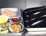 A picture of step 1 of Thai Style Grilled Eggplant Salad.