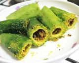 A picture of step 3 of Batter Fried Stuffed Bitter Gourd.