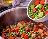 A picture of step 7 of Instant Pot Beef Mechado.