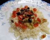 Foto del paso 1 de la receta: Ensalada refrescante con arroz, salmón rosado ahumado y algo más