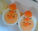 A picture of step 3 of Cock-A-Doodle-Doo Chicken and Chick for Bento.